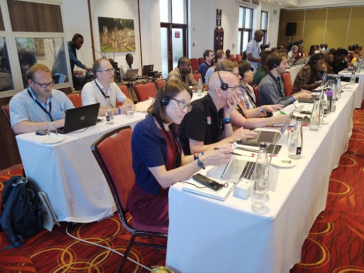 Attendees during the event